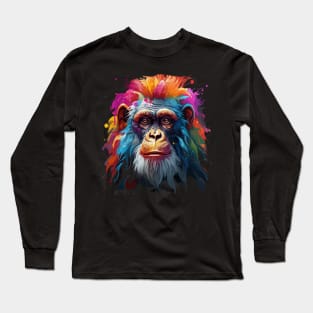 Monkey Rainbow Long Sleeve T-Shirt